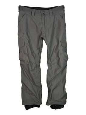 Burton MB Cargo Snowboard Ski Pants FLAW Dryride Waterproof Gray Mens Large